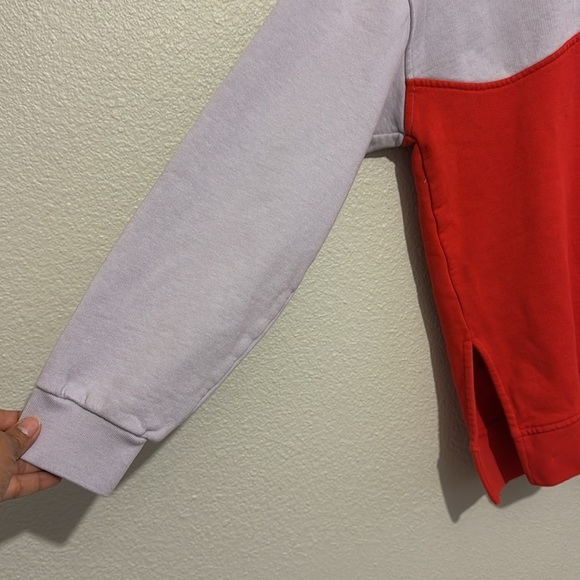 GANNI Software Wave Logo Oversized Hoodie Colorblock Fall Winter - Picture 5 of 8